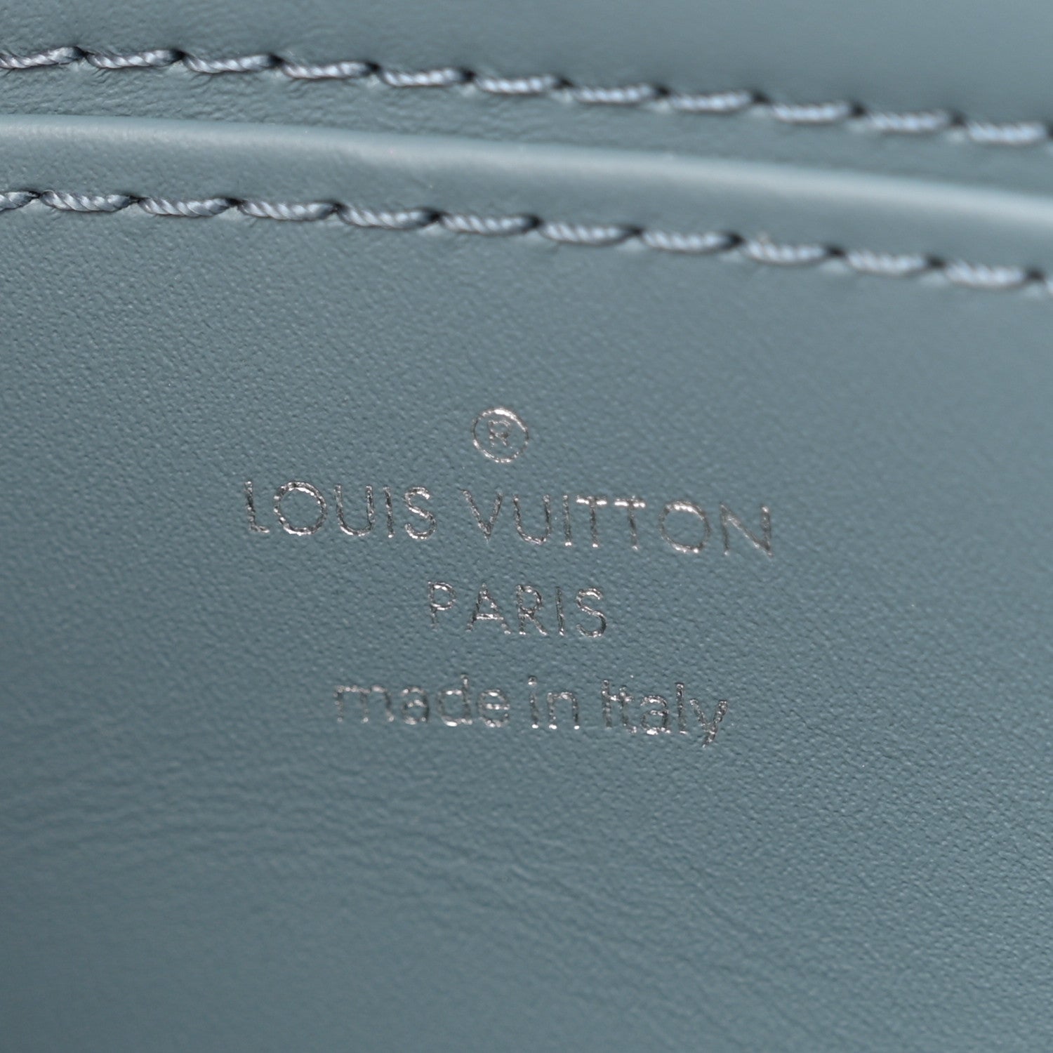 Louis Vuitton Lambskin Malletage GO-14 PM NM Denim Blue 7 of 10