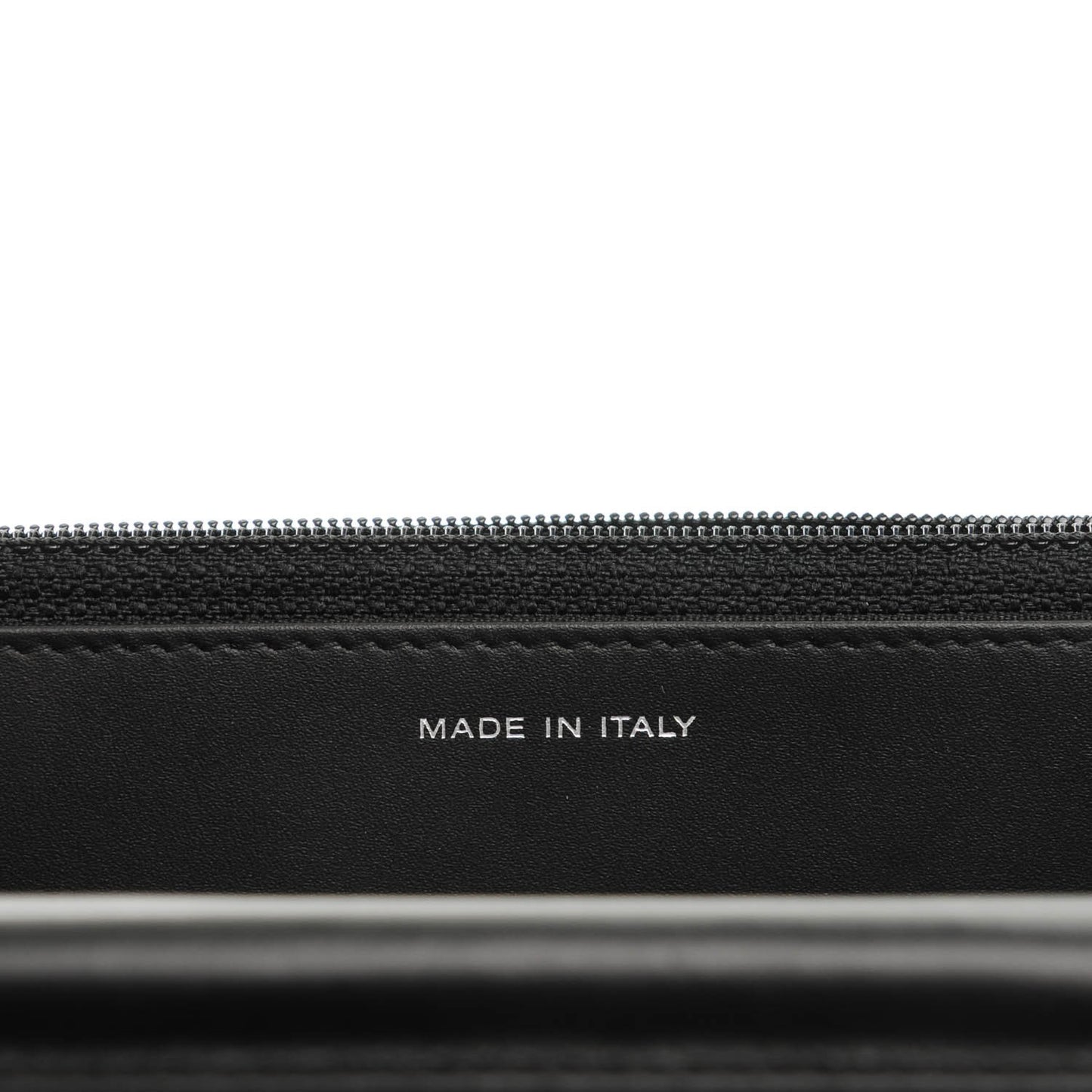 Iridescent Calfskin Camellia Embossed Wallet on Chain WOC Black