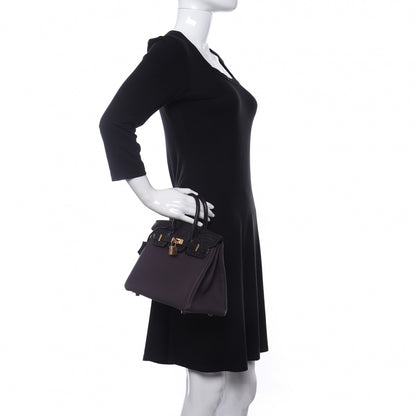 Hermes Togo Matte Alligator Birkin Touch 25 Raisin 2 of 11