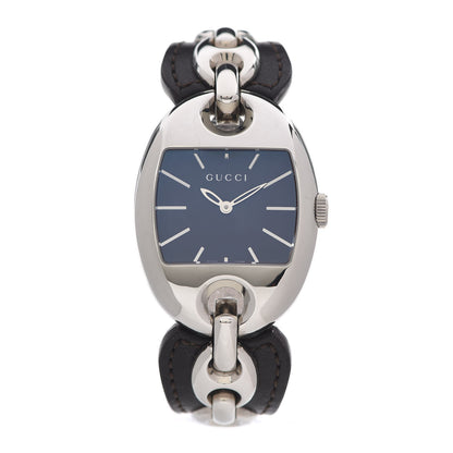 Gucci Stainless Steel Calfskin 32mm Marina Quartz Watch Black 1 of 4