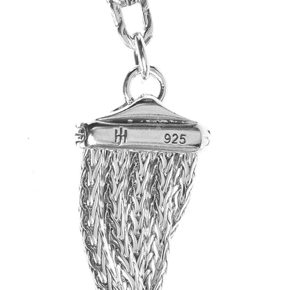 John Hardy Sterling Silver Classic Chain Bib Necklace 5 of 5