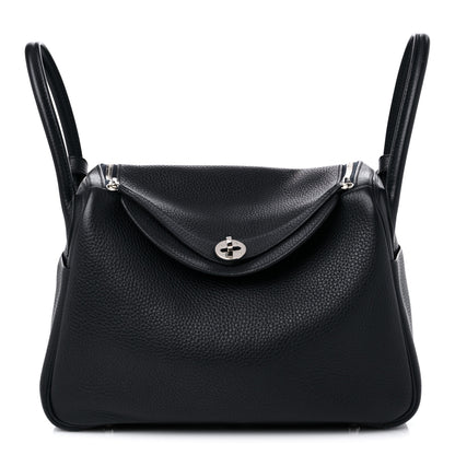 Hermes Taurillon Clemence Lindy 30 Bleu Indigo 1 of 13
