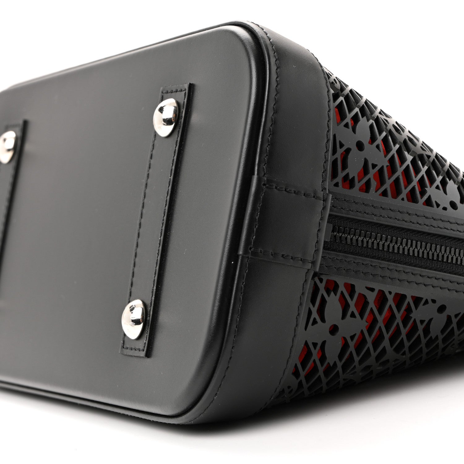 Louis Vuitton Patent Calfskin Laced Monogram Alma PM Black 24 of 27