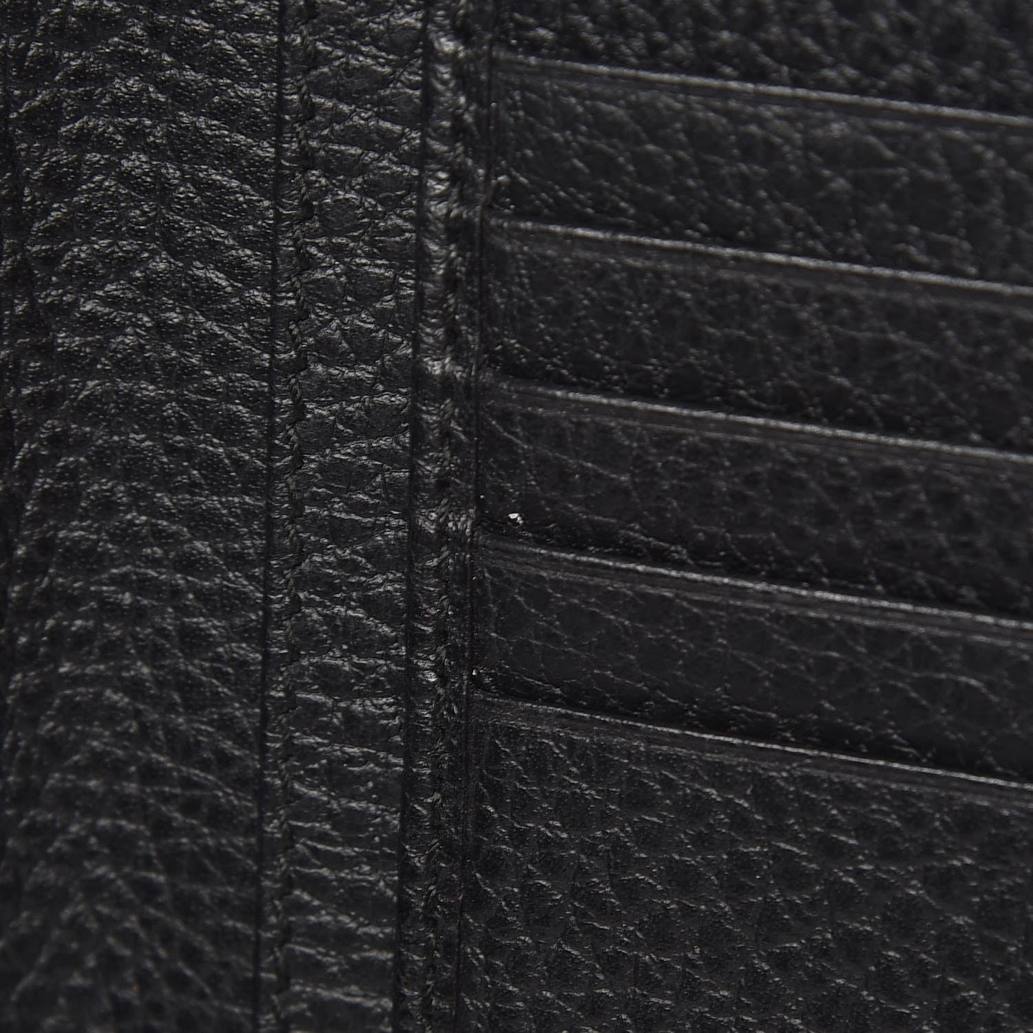 Gucci Pebbled Calfskin Zip Around Wallet Black 8 of 11