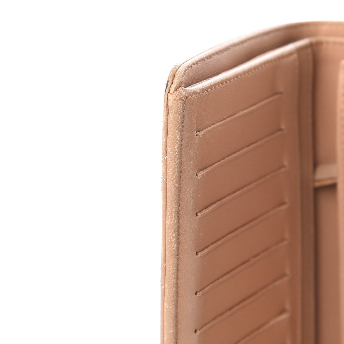 Lambskin Quilted Yen Wallet Beige