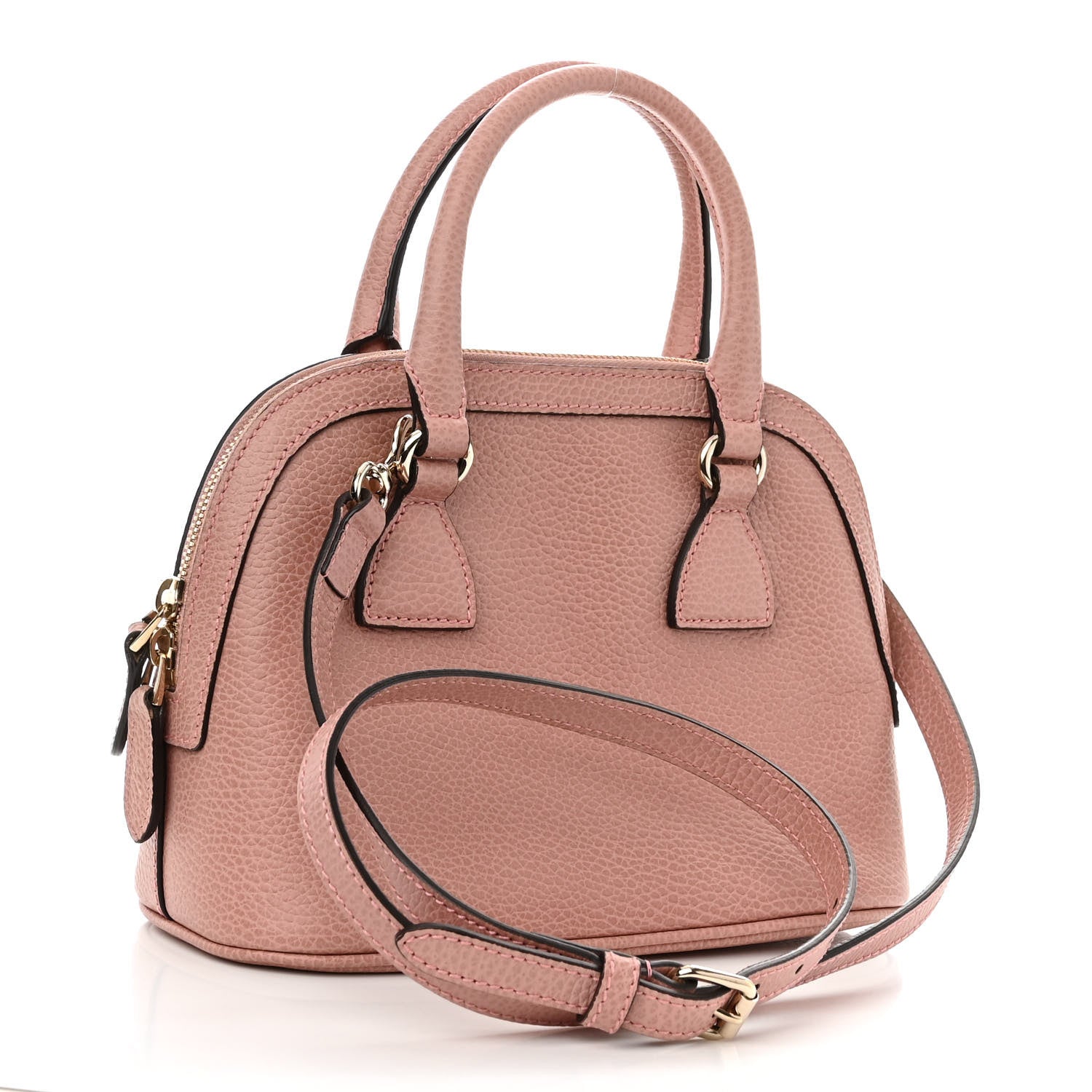 Gucci Dollar Calfskin Small GG Charm Dome Bag Soft Pink 3 of 10