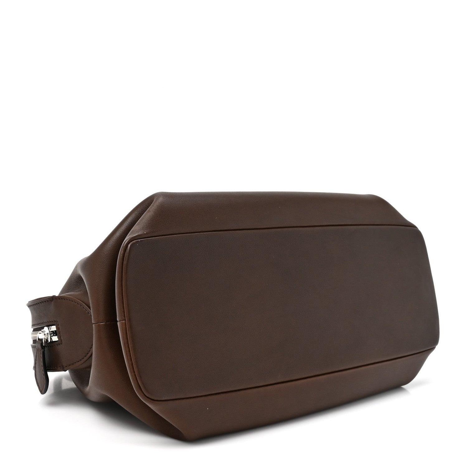 The Row Polished Saddle Calfskin Agnes Bag Deep Brown 4 of 9