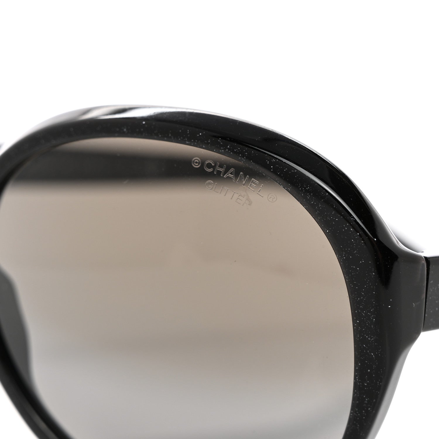 Chanel Glitter Acetate CC Pearl Sunglasses 5211-H Black 7 of 8