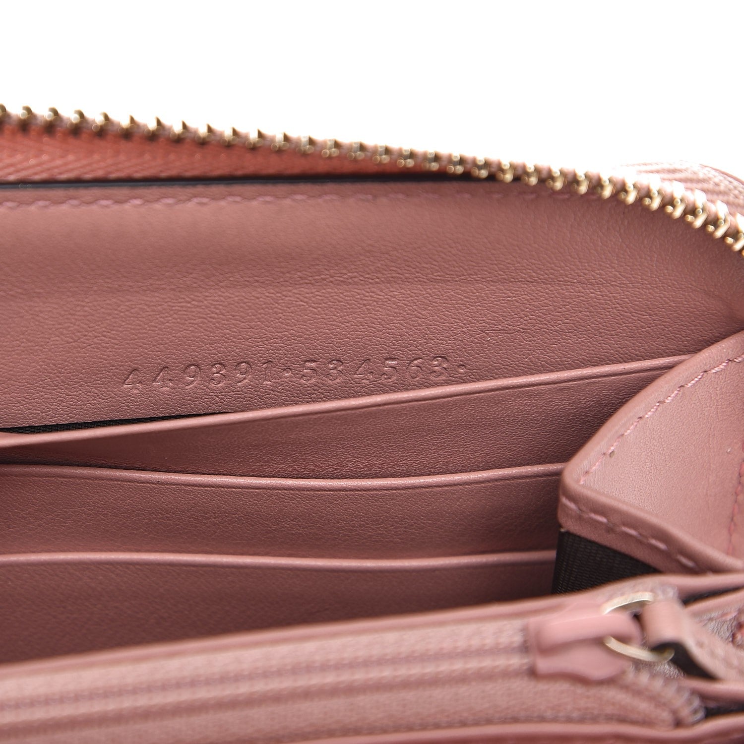 Gucci Microguccissima Zip Around Wallet Soft Pink 7 of 12