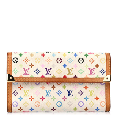 Louis Vuitton Monogram Multicolor Porte Tresor International Wallet White 1 of 4