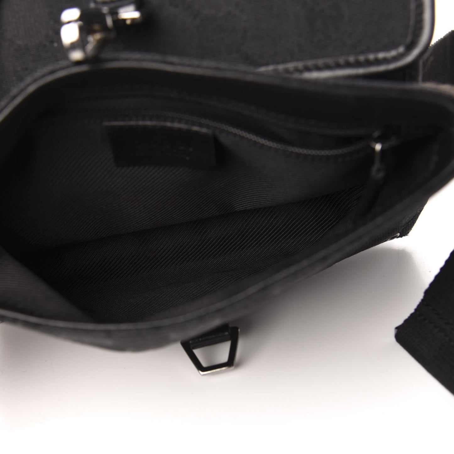 GG Monogram Web Flight Belt Bag Black