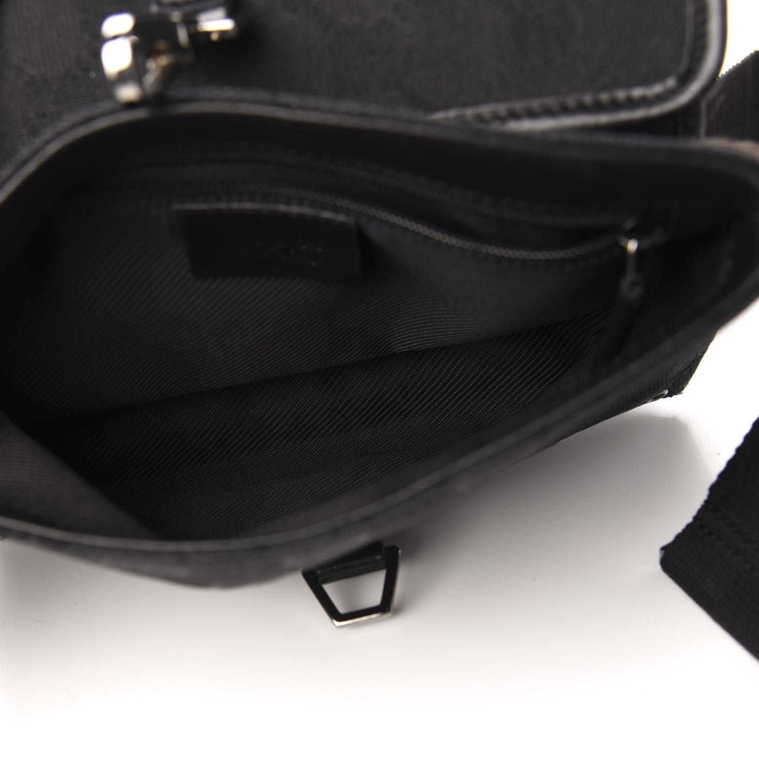 Gucci GG Monogram Web Flight Belt Bag Black 5 of 10