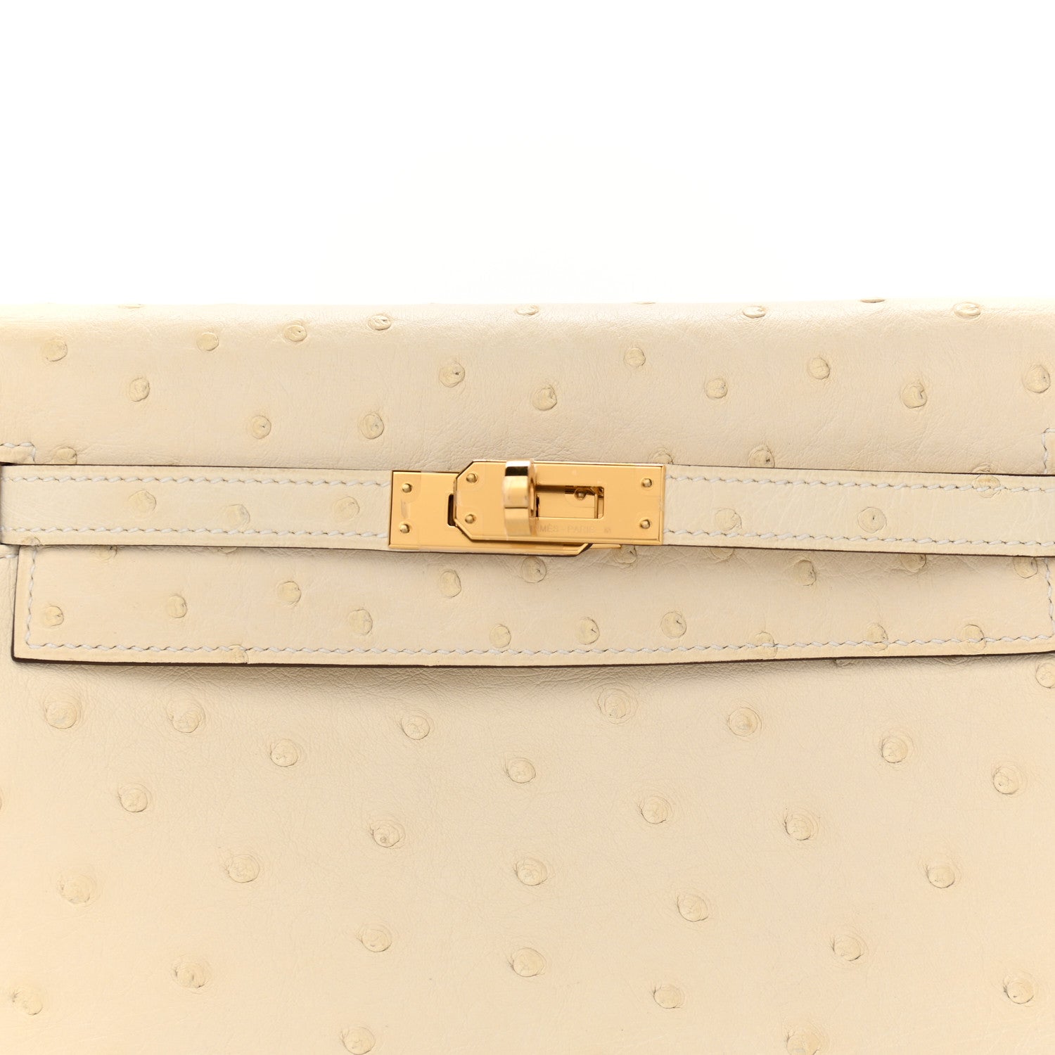 Hermes Ostrich Kelly Danse II Belt Bag Nata 8 of 10