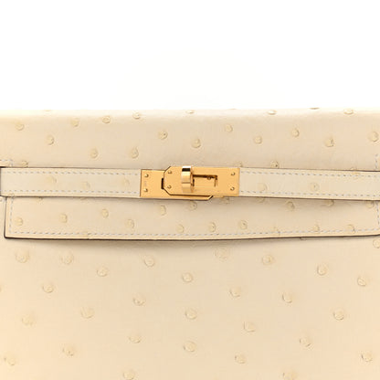 Hermes Ostrich Kelly Danse II Belt Bag Nata 8 of 10