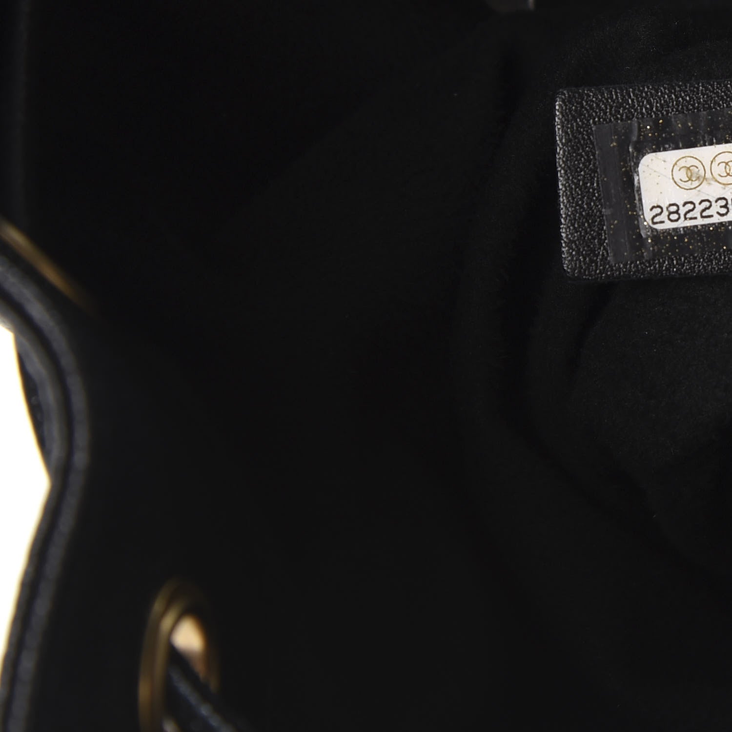 Chanel Caviar Deauville Drawstring Bucket Bag Black 6 of 10