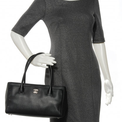 Chanel Calfskin Small Cerf Shopper Tote Black 2 of 8