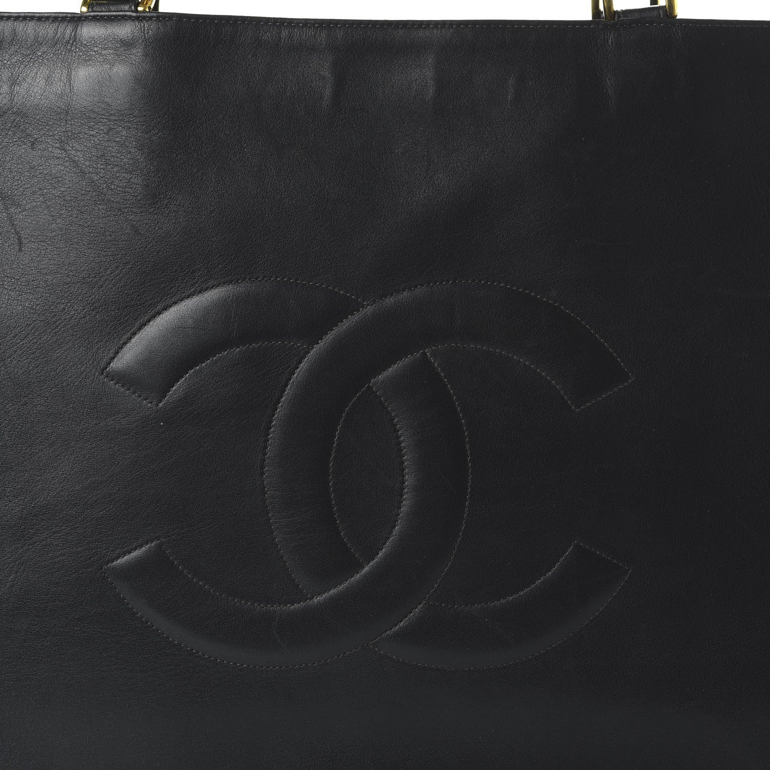 Chanel Lambskin CC Tote Black 10 of 10