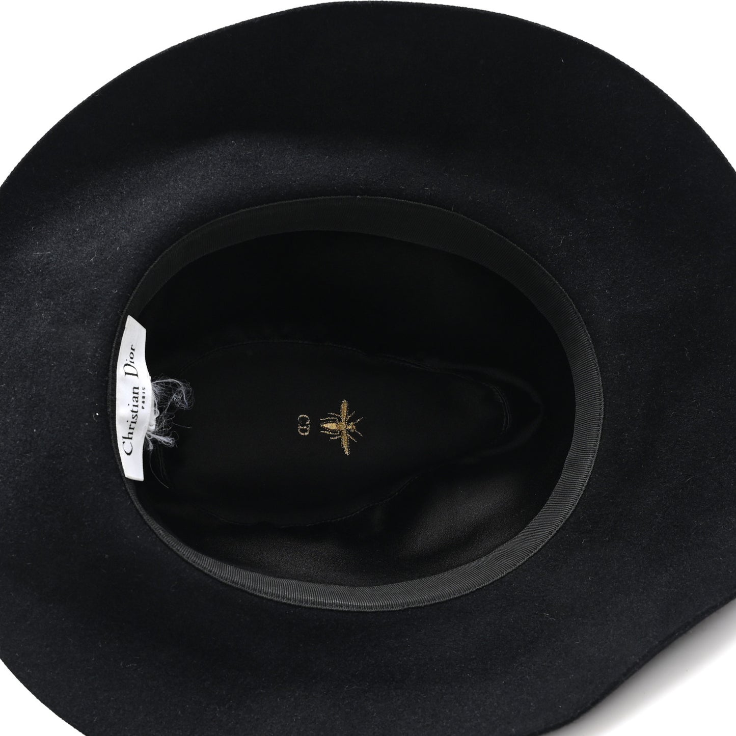 Rabbit Felt Dior Hat Black