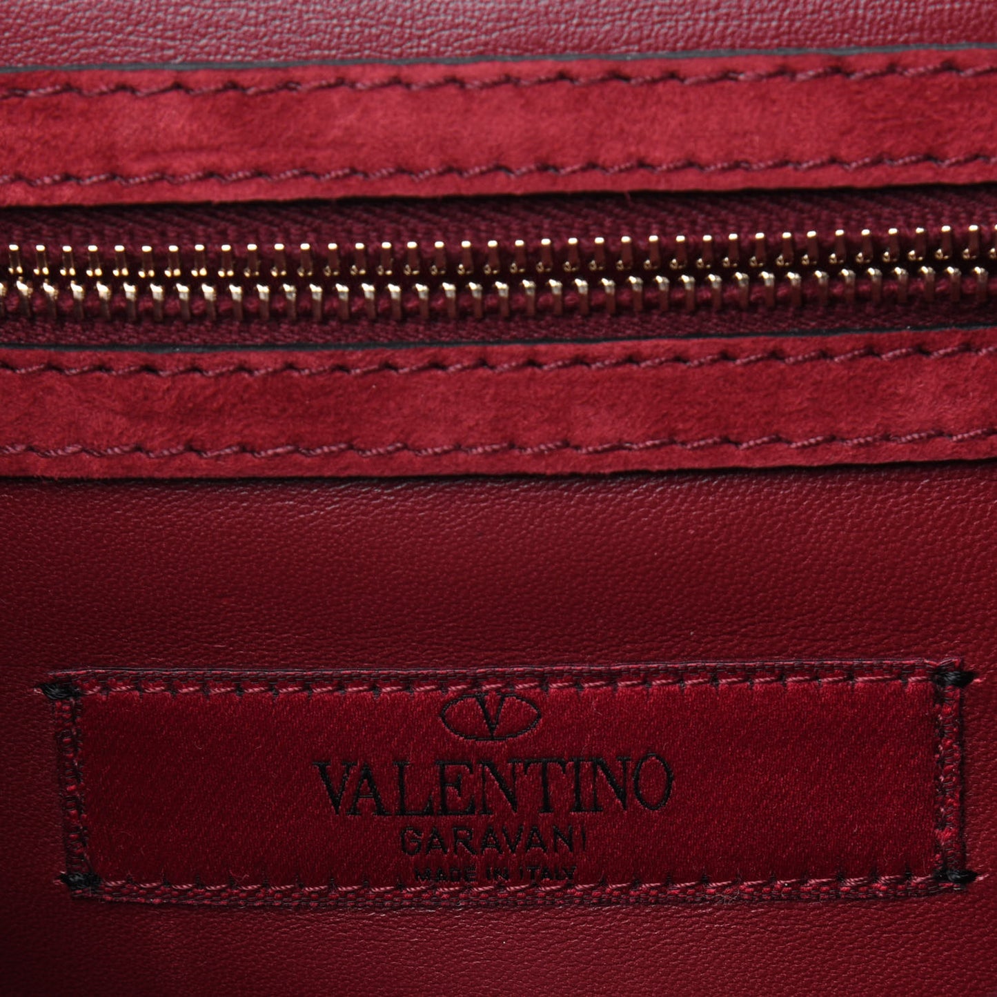 Suede Panther Shoulder Bag Red
