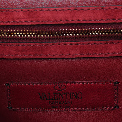 Valentino Garavani Suede Panther Shoulder Bag Red 6 of 17