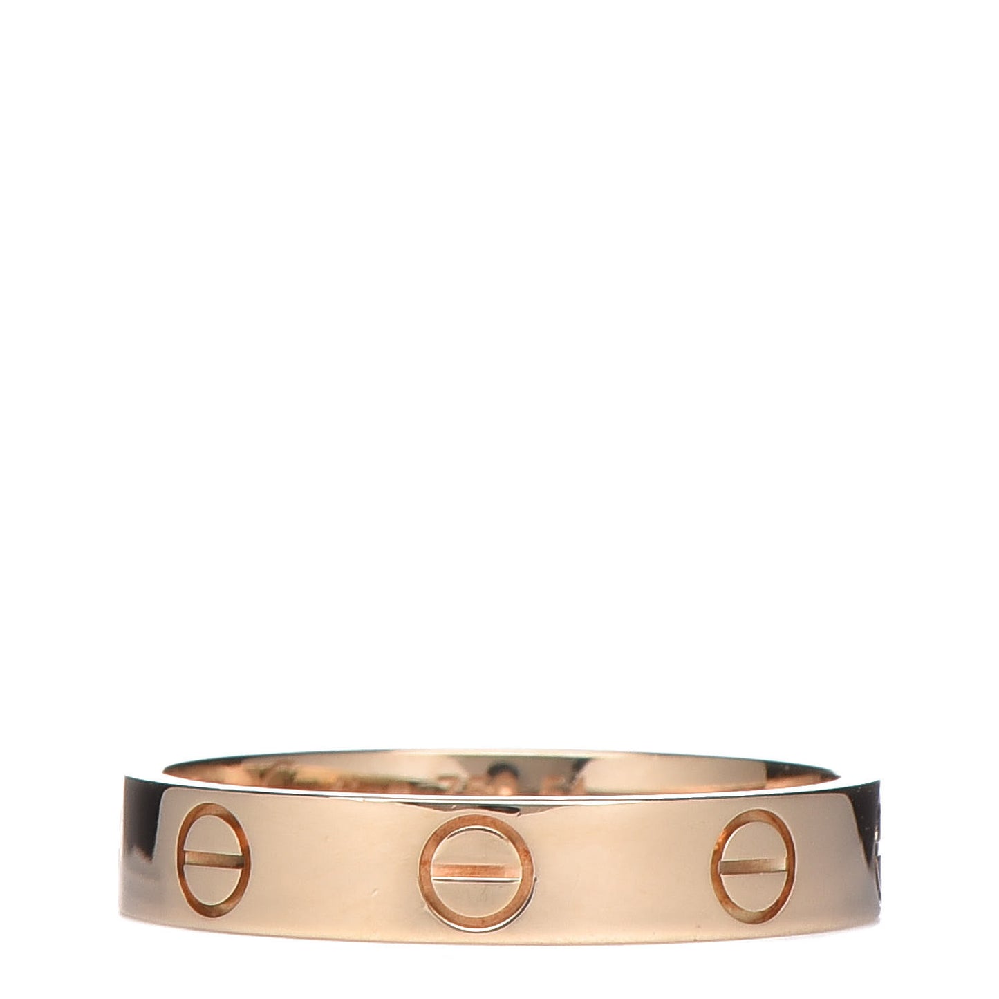 18K Yellow Gold 3.5mm LOVE Wedding Band Ring 54 6.75