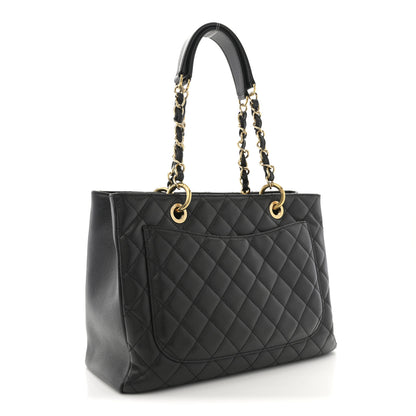 Chanel Caviar Quilted Grand Shopping Tote GST Black 3 of 10