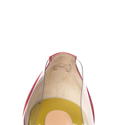 Christian Louboutin Patent PVC Debout 100 Pumps 35 Version Riviera 9 of 9
