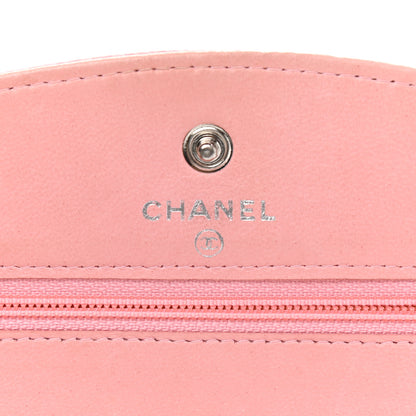 Chanel Caviar Timeless CC Wallet On Chain WOC Pink 5 of 9