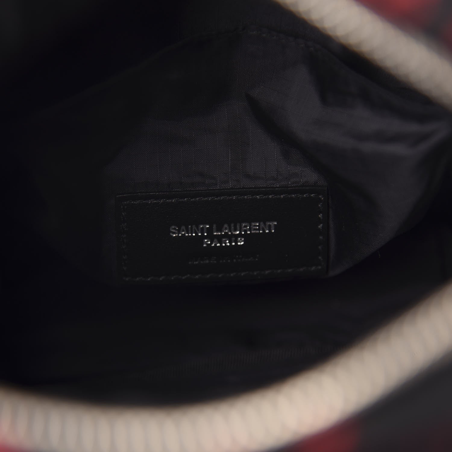 Saint Laurent Check-print Crossbody Bag Red 7 of 8