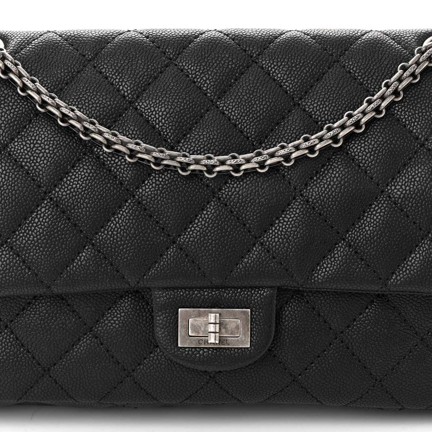 Chanel Caviar Quilted 2.55 Reissue 226 Flap Black 8 of 10