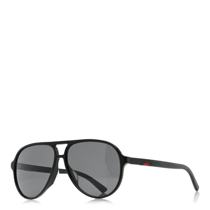 Gucci Acetate Web Aviator Sunglasses GG0423SA Black 1 of 7