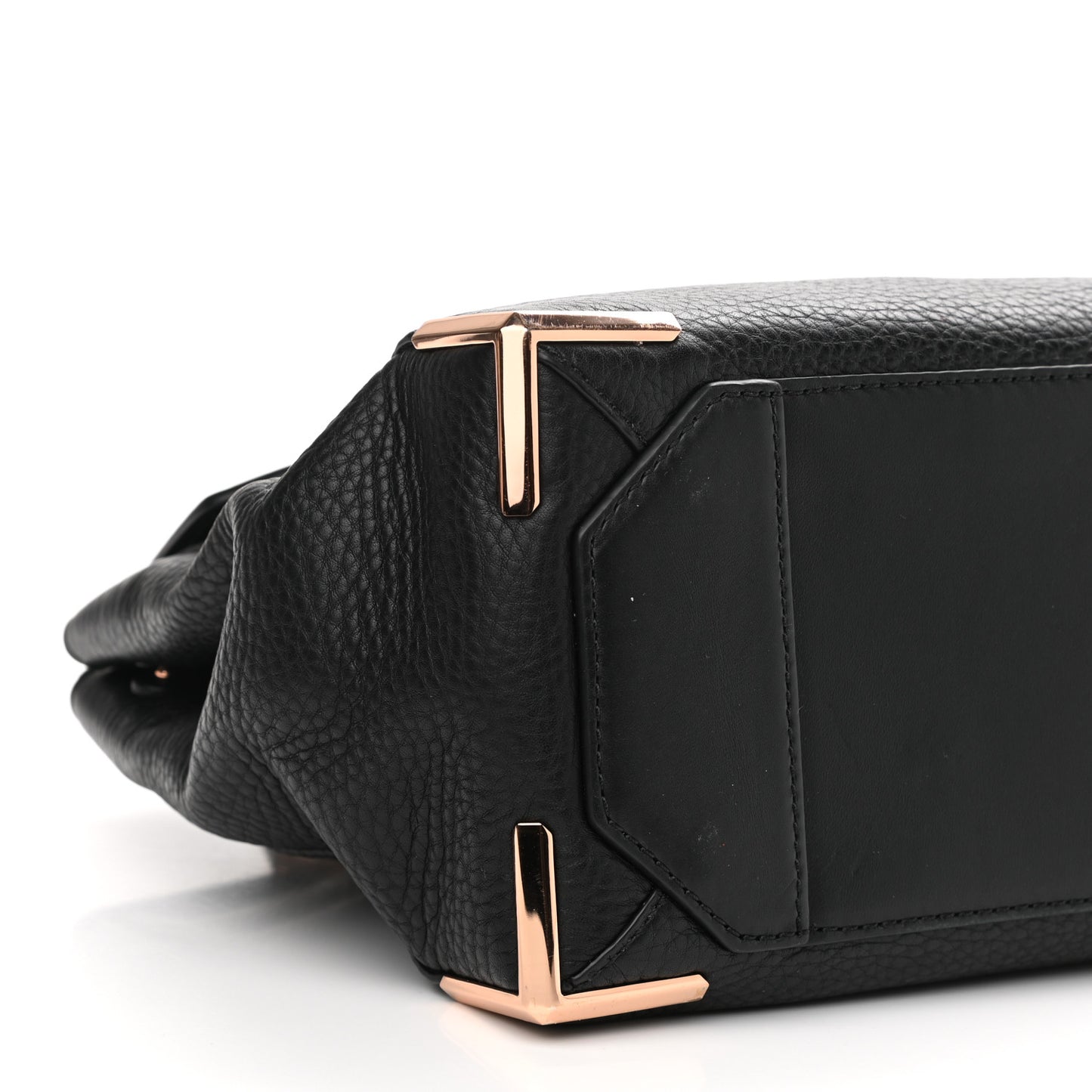 Calfskin Large Marion Black Rose Gold Hardware