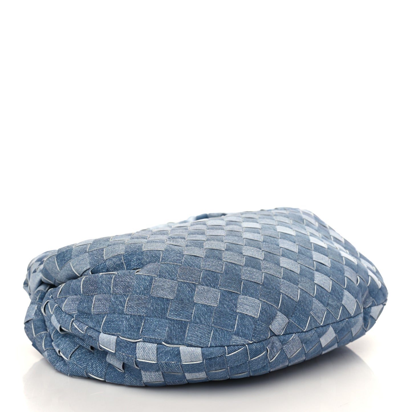 Nappa Denim Effect Intrecciato Teen Jodie Hobo Denim