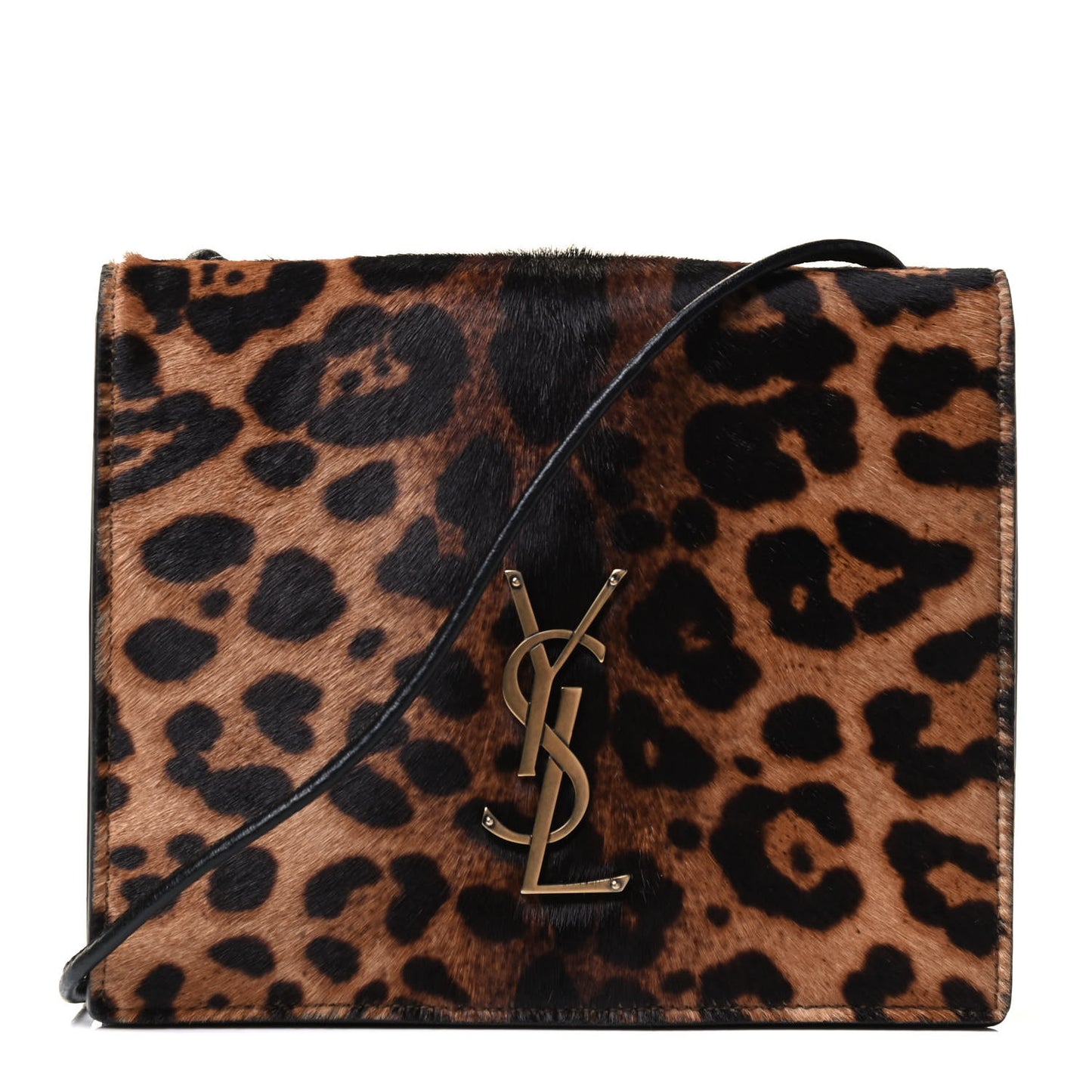 Calf Hair Monogram Leopard Print Crossbody