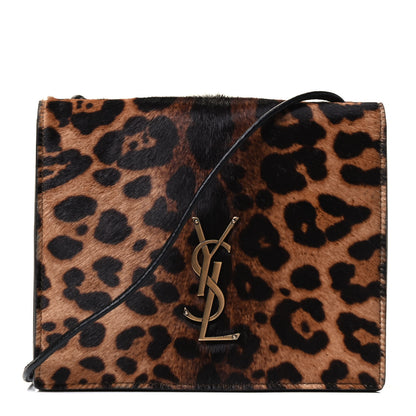 Saint Laurent Calf Hair Monogram Leopard Print Crossbody 1 of 4