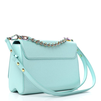 Louis Vuitton Iridescent Grained Calfskin Summer Splash Twist MM Blue 4 of 9
