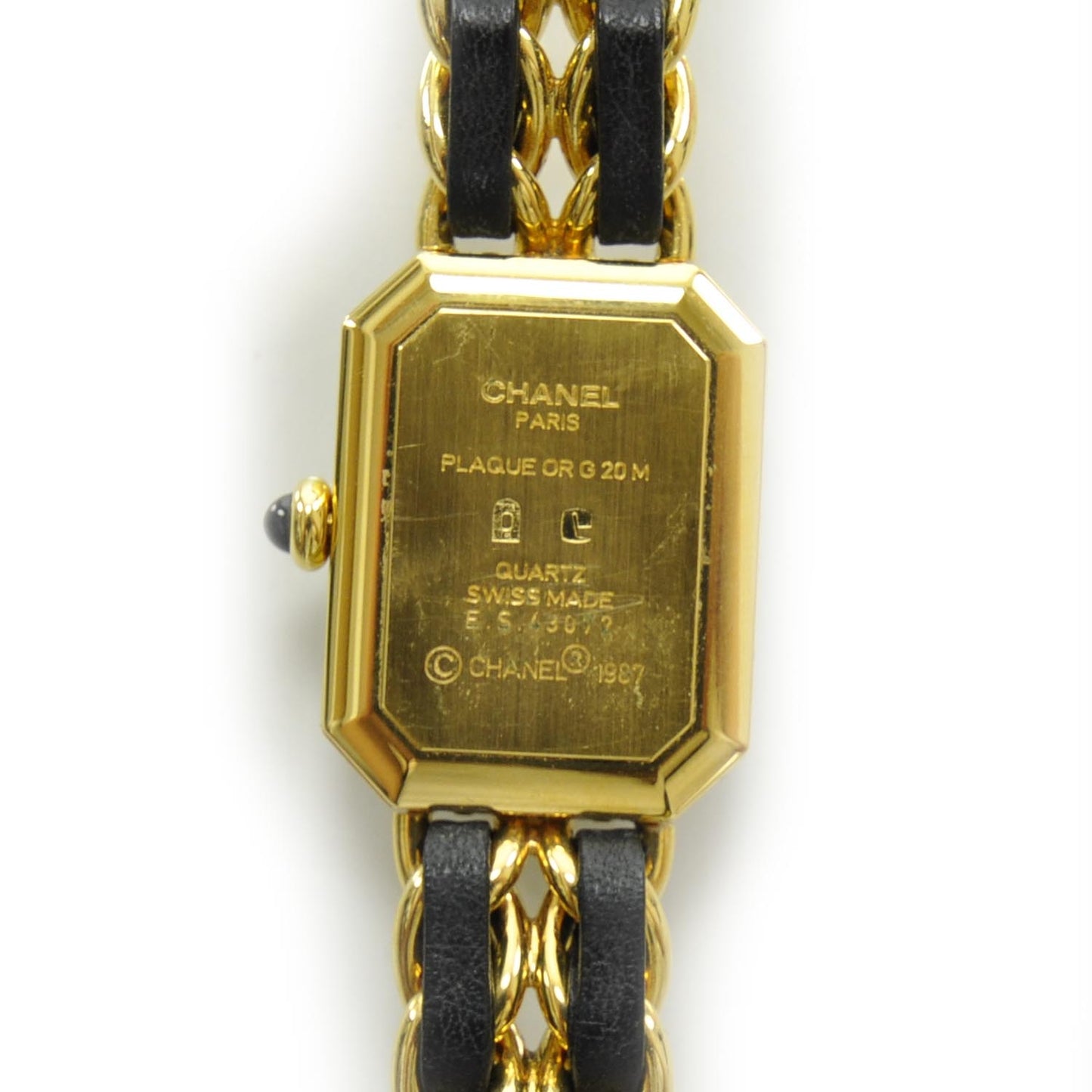 Stainless Steel Lambskin 20mm Chain Premiere Quartz Watch Gold M