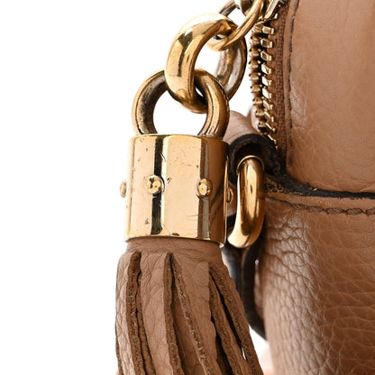 Gucci Pebbled Calfskin Small Soho Disco Bag Camelia 11 of 13