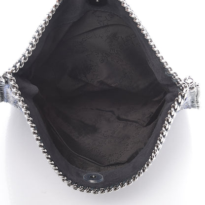 Stella McCartney Woven Boucle Fold Over Falabella Clutch Blue 6 of 11