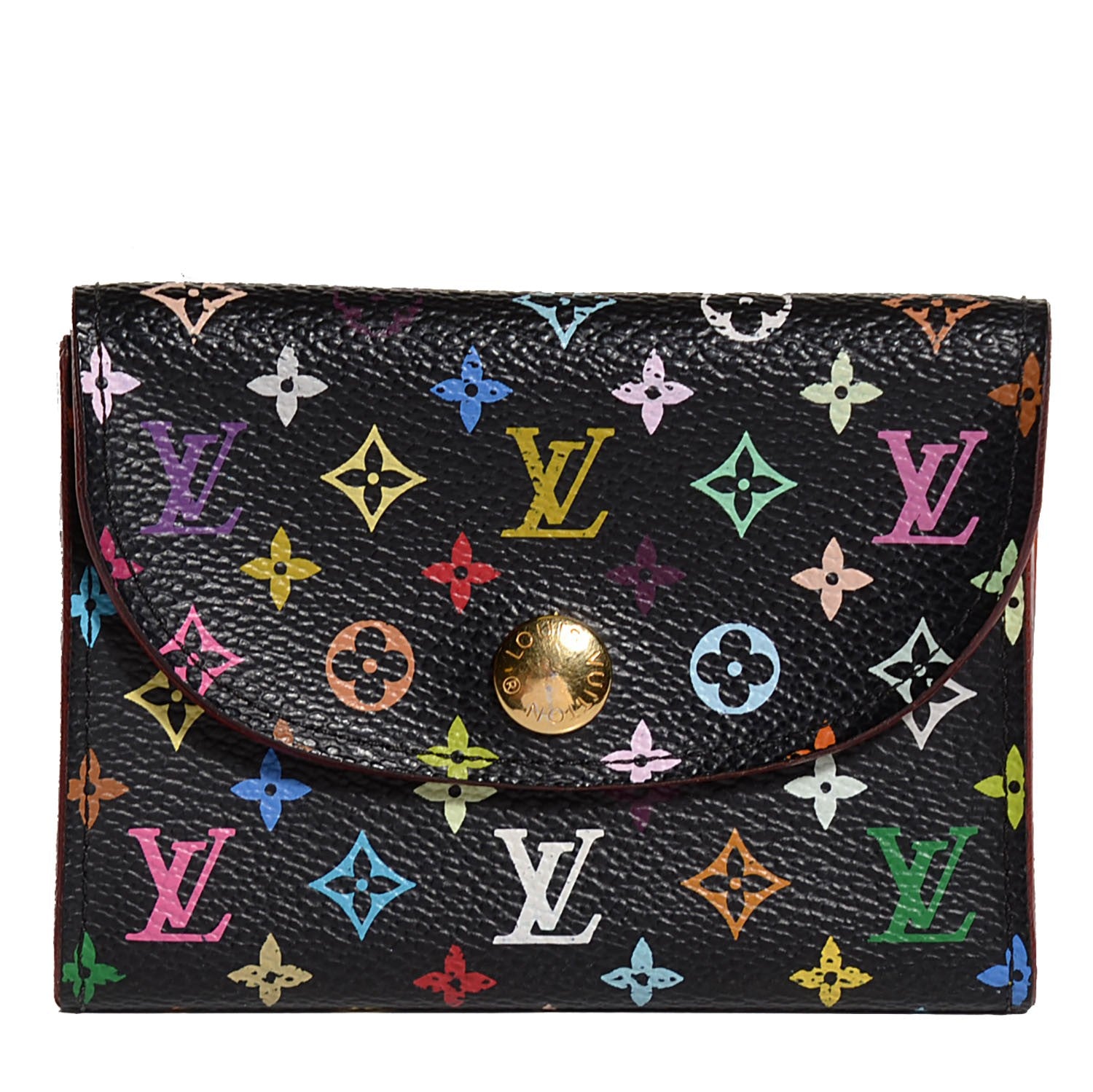 Louis Vuitton Monogram Multicolor Business Card Holder Black 1 of 8