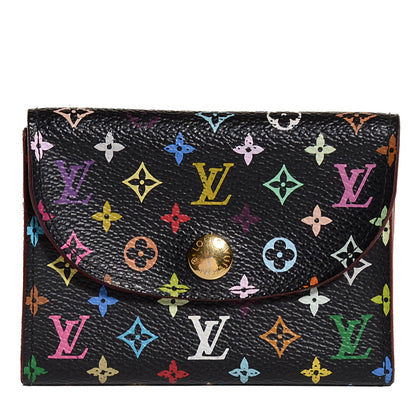 Louis Vuitton Monogram Multicolor Business Card Holder Black 1 of 8