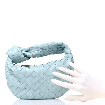 Bottega Veneta Nappa Intrecciato Mini Jodie Teal Washed 2 of 11
