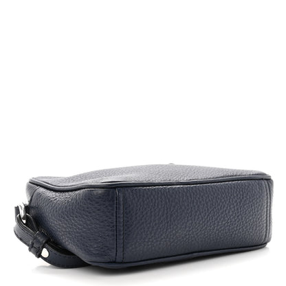 Prada Vitello Daino Mini Camera Crossbody Bag Blue 3 of 8