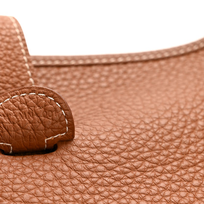 Hermes Taurillon Clemence Evelyne III PM Gold 7 of 12