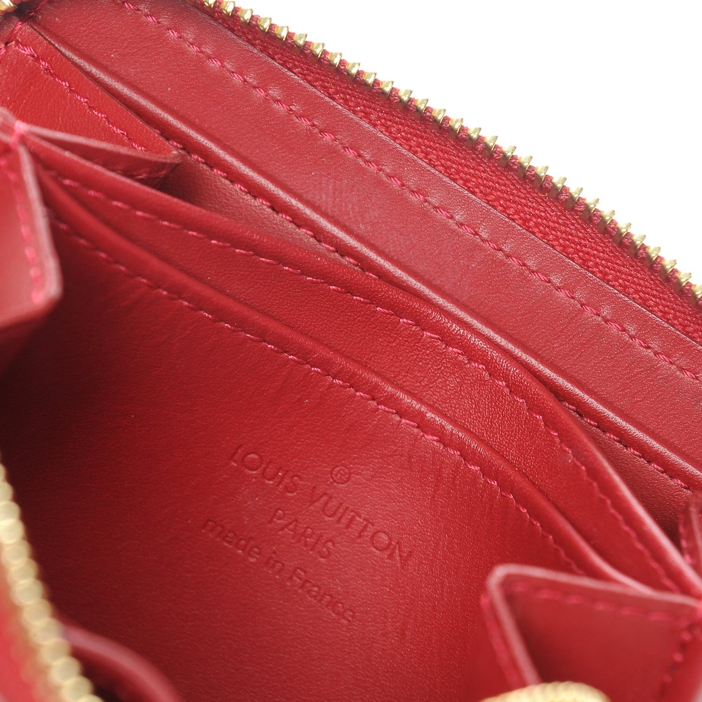Vernis Rayures Zippy Coin Purse Pomme D'Amour