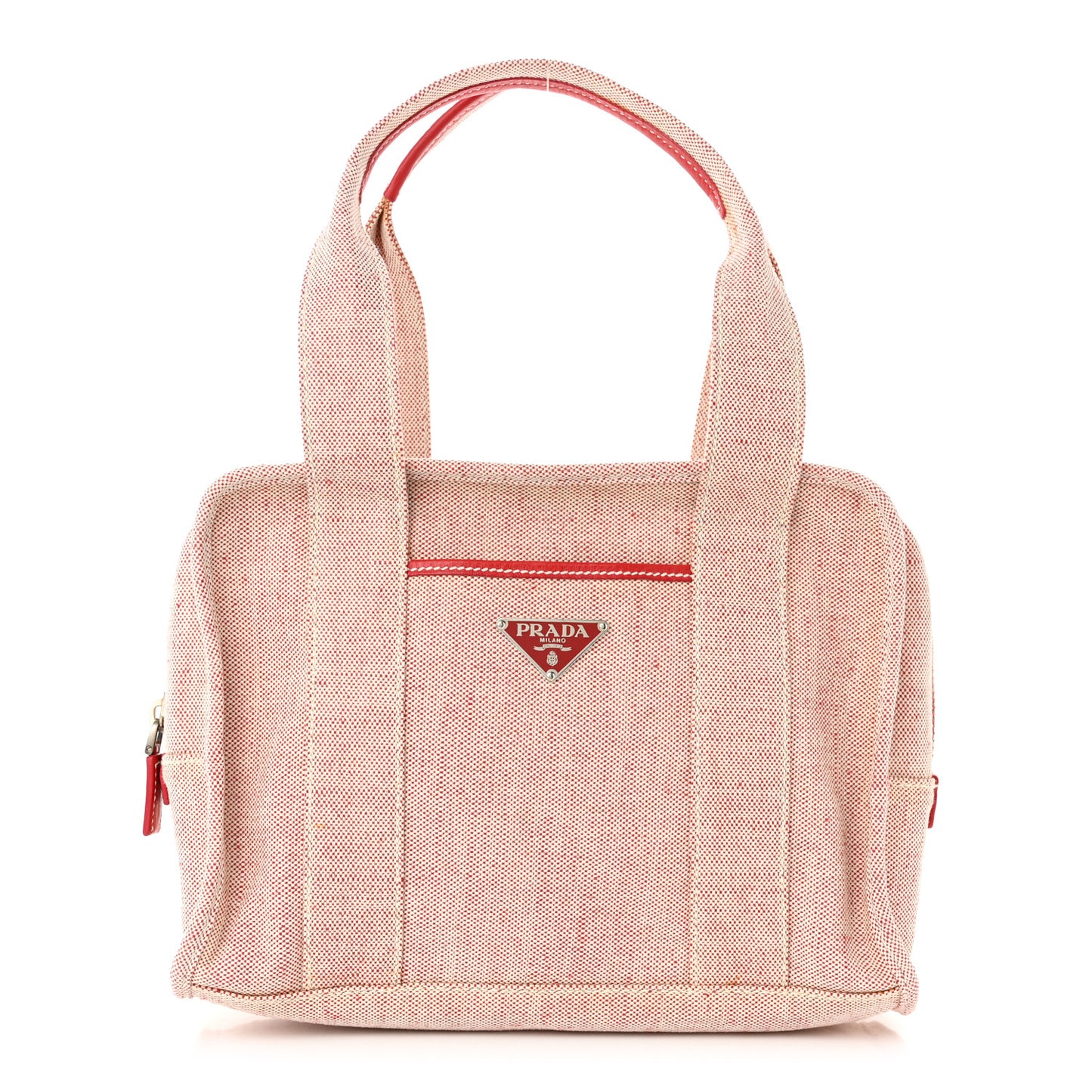 Canvas Misto Lino Shopping Tote Natural Rose