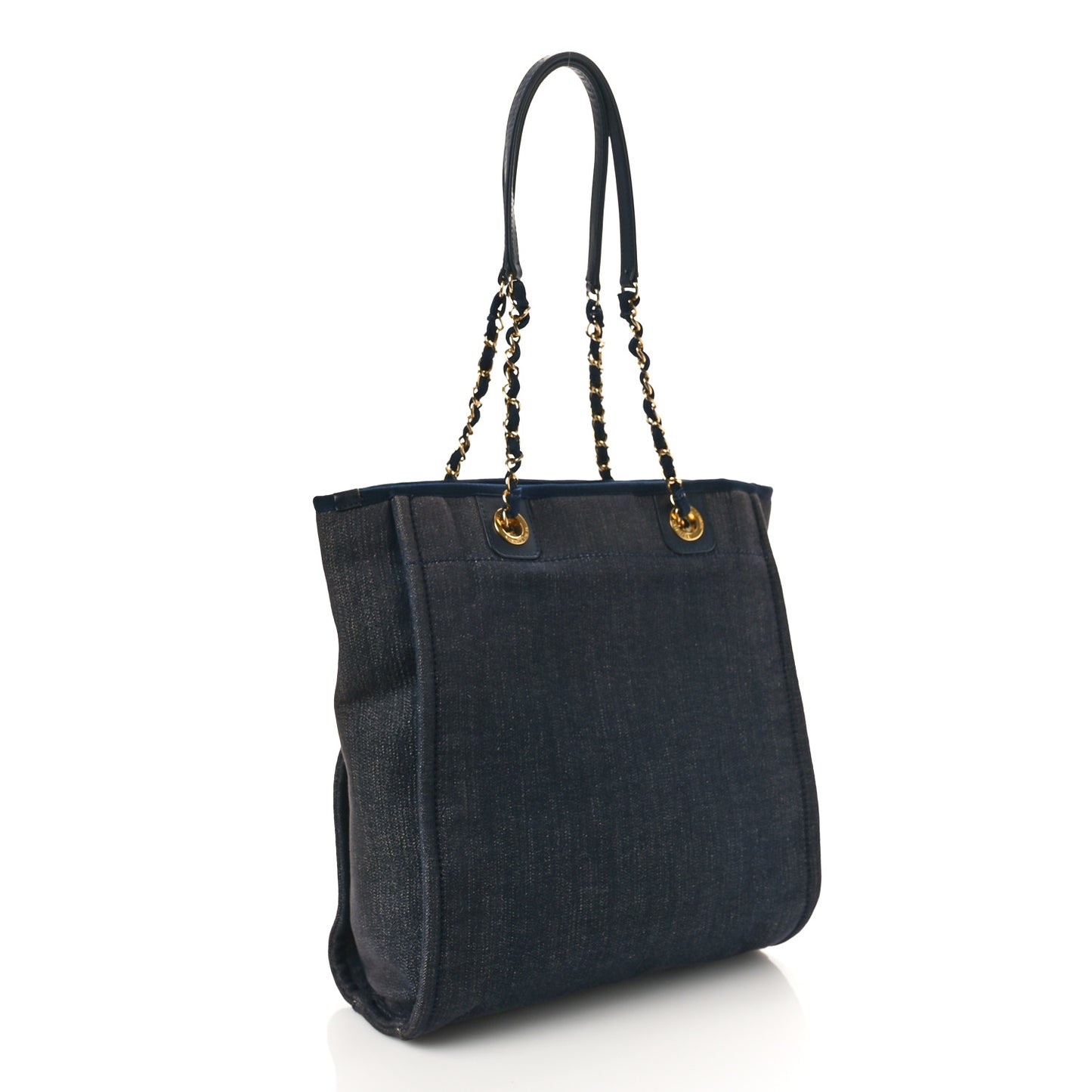 Canvas Mini Deauville Tote Denim Blue