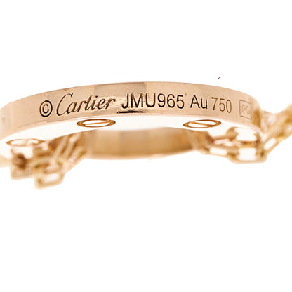 Cartier 18K Pink Gold Diamond Love Bracelet 6 of 7