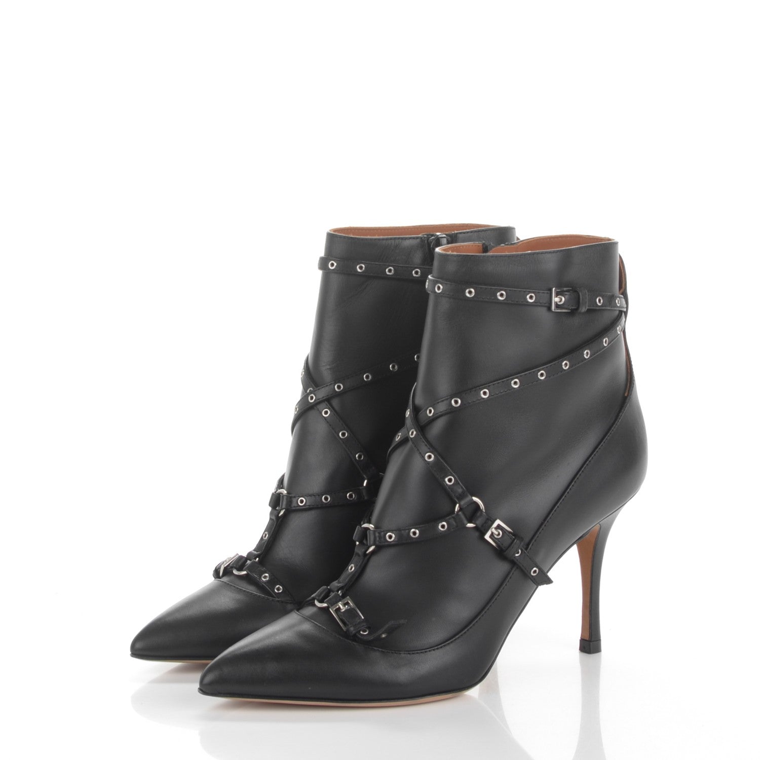 Valentino Garavani Nappa Love Latch 100mm Ankle Boots 37 Black 3 of 8