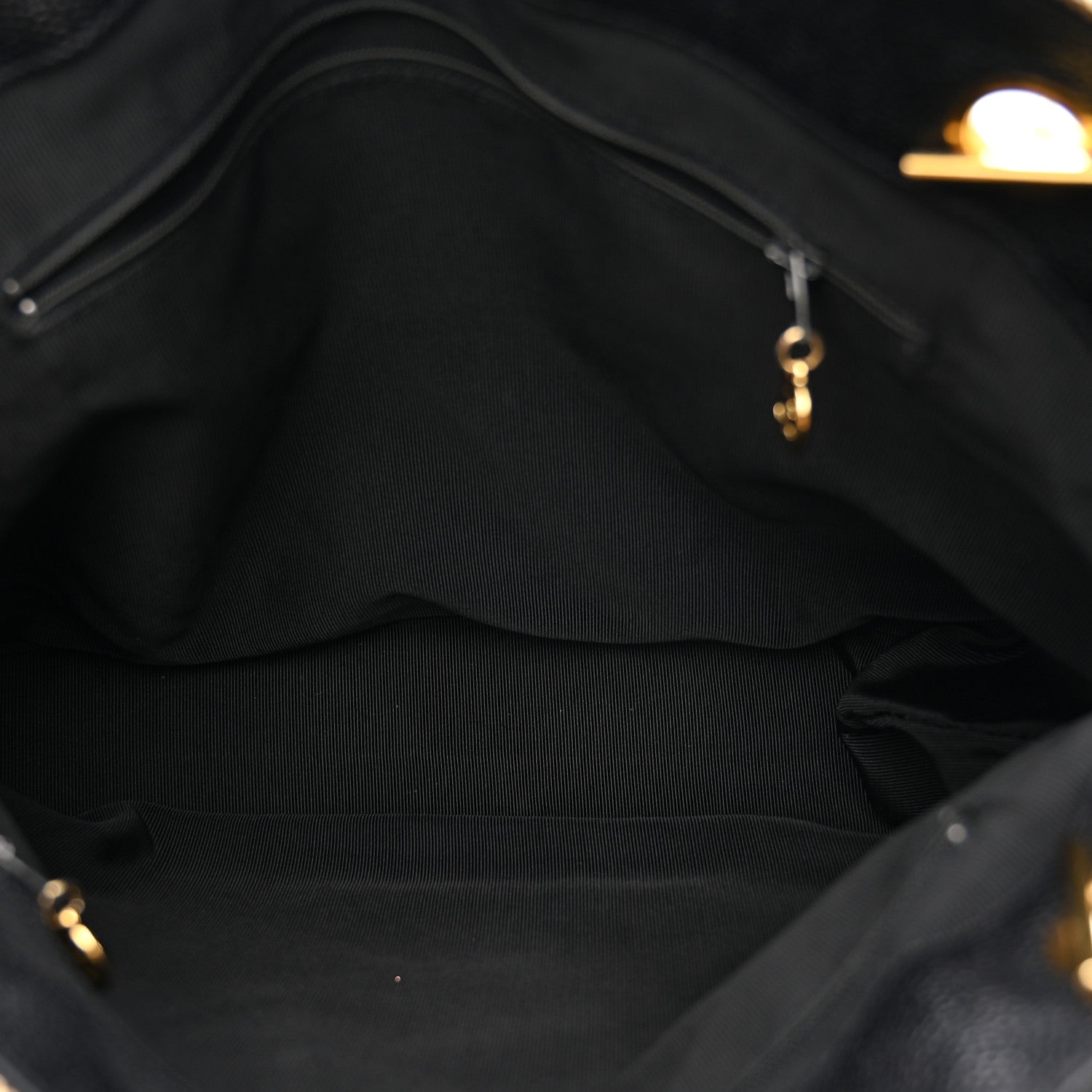 Chanel Caviar Triple CC Shoulder Bag Black 6 of 12